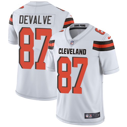Nike Browns 87 Seth DeValve White Vpor Untouchable Limited Jersey Nike Browns 87 Seth DeValve White Vpor Untouchable Limited Jersey