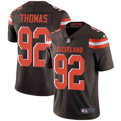 Nike Browns 92 Chad Thomas Brown Vapor Untouchable Limited Jersey