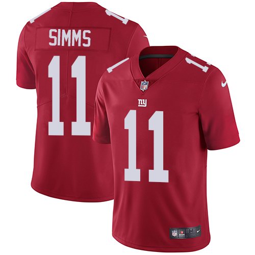 Nike Giants 11 Phil Simms Red Youth Vapor Untouchable Limited Jersey