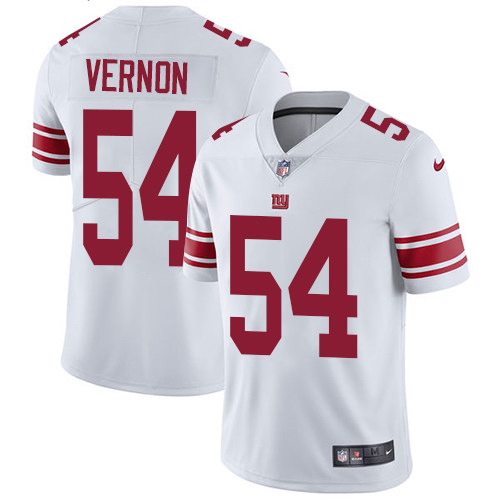 Nike Giants 54 Olivier Vernon White Youth Vapor Untouchable Limited Jersey