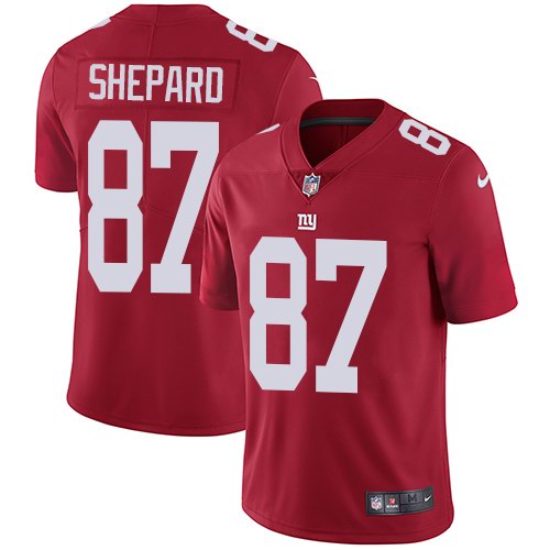 Nike Giants 87 Sterling Shepard Red Vapor Untouchable Limited Jersey