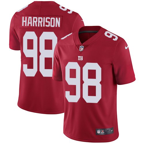 Nike Giants 98 Damon Harrison Red Vapor Untouchable Limited Jersey