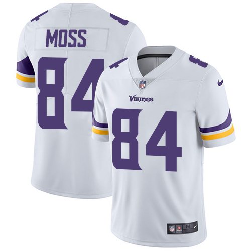 Nike Vikings 84 Randy Moss White Youth Vapor Untouchable Limited Jersey - Click Image to Close
