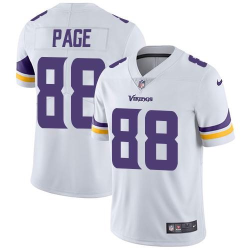Nike Vikings 88 Alan Page White Youth Vapor Untouchable Limited Jersey - Click Image to Close