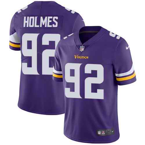 Nike Vikings 92 Jalyn Holmes Purple Vapor Untouchable Limited Jersey