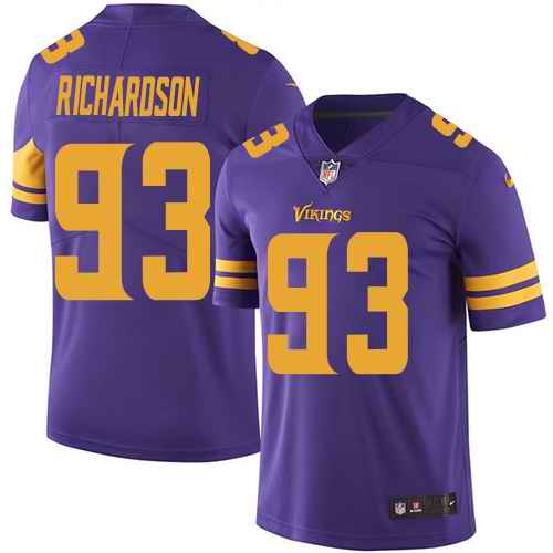 Nike Vikings 93 Sheldon Richardson Purple Youth Color Rush Limited Jersey
