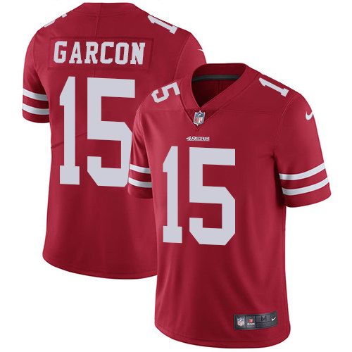 Nike 49ers 15 Pierre Garcon Red Youth Vapor Untouchable Limited Jersey