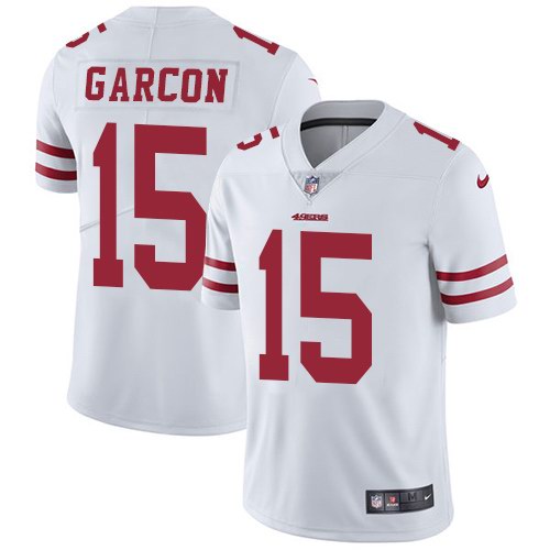 Nike 49ers 15 Pierre Garcon White Youth Vapor Untouchable Limited Jersey