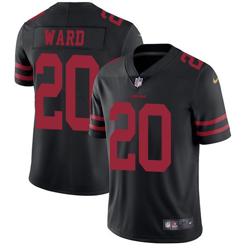 Nike 49ers 20 Jimmie Ward Black Vapor Untouchable Limited Jersey