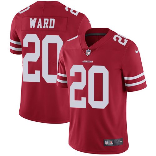 Nike 49ers 20 Jimmie Ward Red Youth Vapor Untouchable Limited Jersey