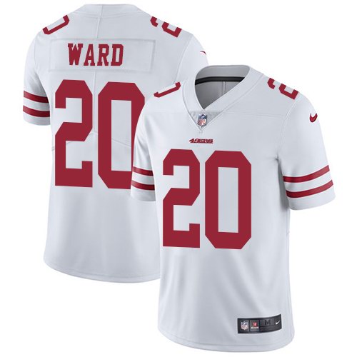 Nike 49ers 20 Jimmie Ward White Youth Vapor Untouchable Limited Jersey