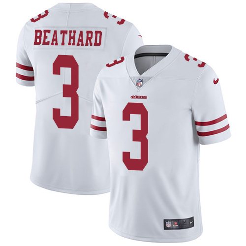 Nike 49ers 3 C. J. Beathard White Youth Vapor Untouchable Limited Jersey