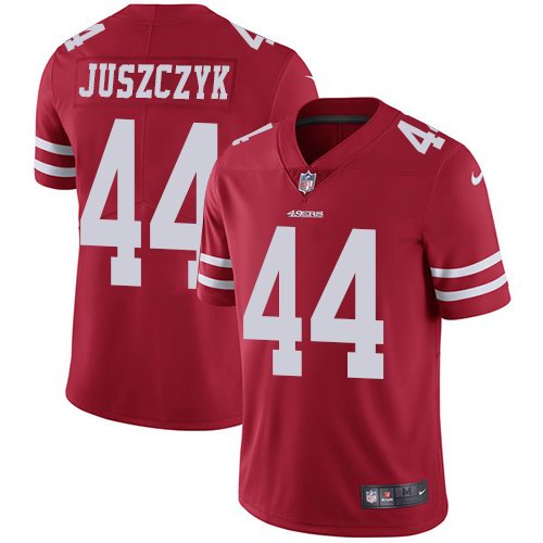 Nike 49ers 44 Kyle Juszczyk Red Youth Vapor Untouchable Limited Jersey