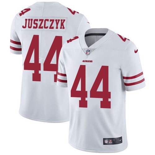 Nike 49ers 44 Kyle Juszczyk White Vapor Untouchable Limited Jersey