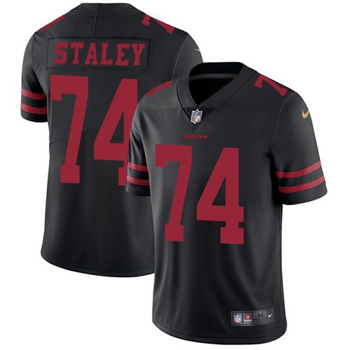 Nike 49ers 74 Joe Staley Black Vapor Untouchable Limited Jersey