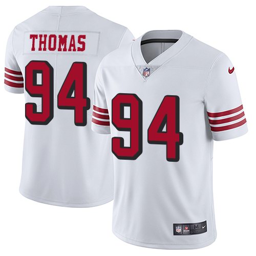 Nike 49ers 94 Solomon Thomas White Youth Color Rush Youth Vapor Untouchable Limited Jersey