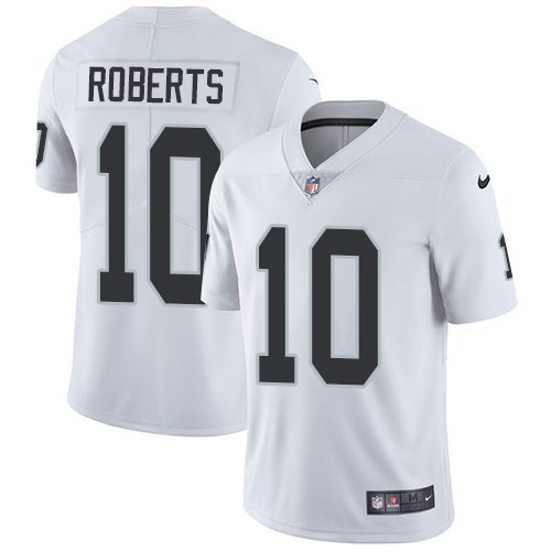 Nike Raiders 10 Seth Roberts White Youth Vapor Untouchable Limited Jersey