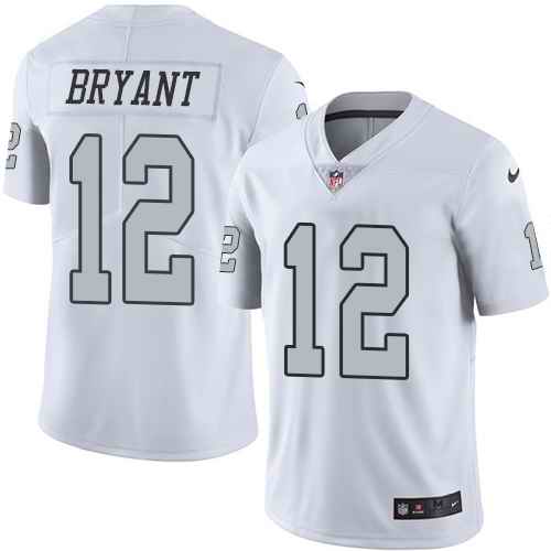 Nike Raiders 12 Martavis Bryant White Color Rush Limited Jersey