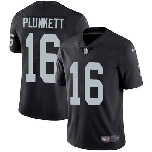 Nike Raiders 16 Jim Plunkett Black Youth Vapor Untouchable Limited Jersey