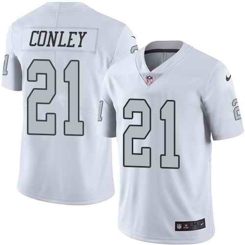 Nike Raiders 21 Gareon Conley White Color Rush Limited Jersey