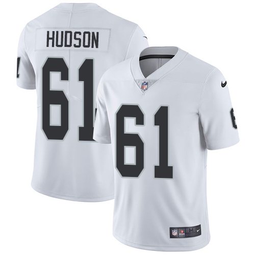 Nike Raiders 61 Rodney Hudson White Vapor Untouchable Limited Jersey
