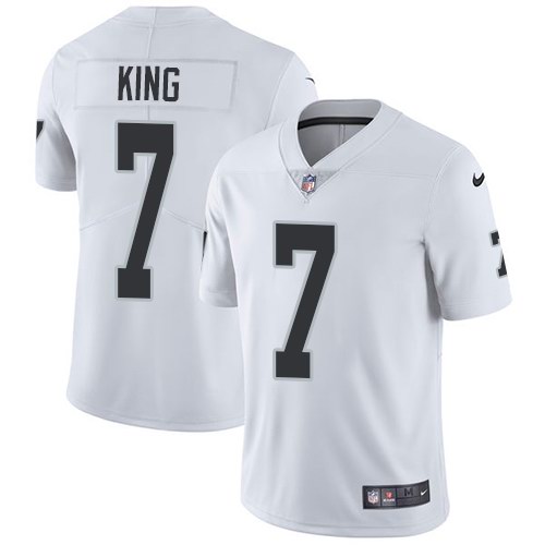 Nike Raiders 7 Marquette King White Vapor Untouchable Limited Jersey - Click Image to Close