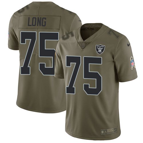 Nike Raiders 75 Howie Long Olive Salute To Service Limited Jersey