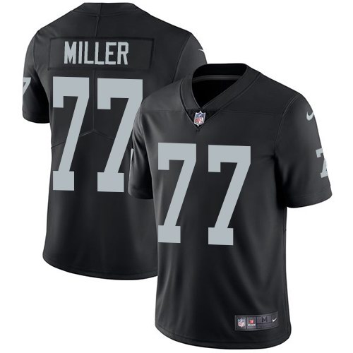 Nike Raiders 77 Kolton Miller Black Youth Vapor Untouchable Limited Jersey