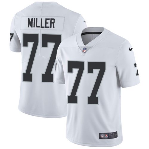 Nike Raiders 77 Kolton Miller White Vapor Untouchable Limited Jersey