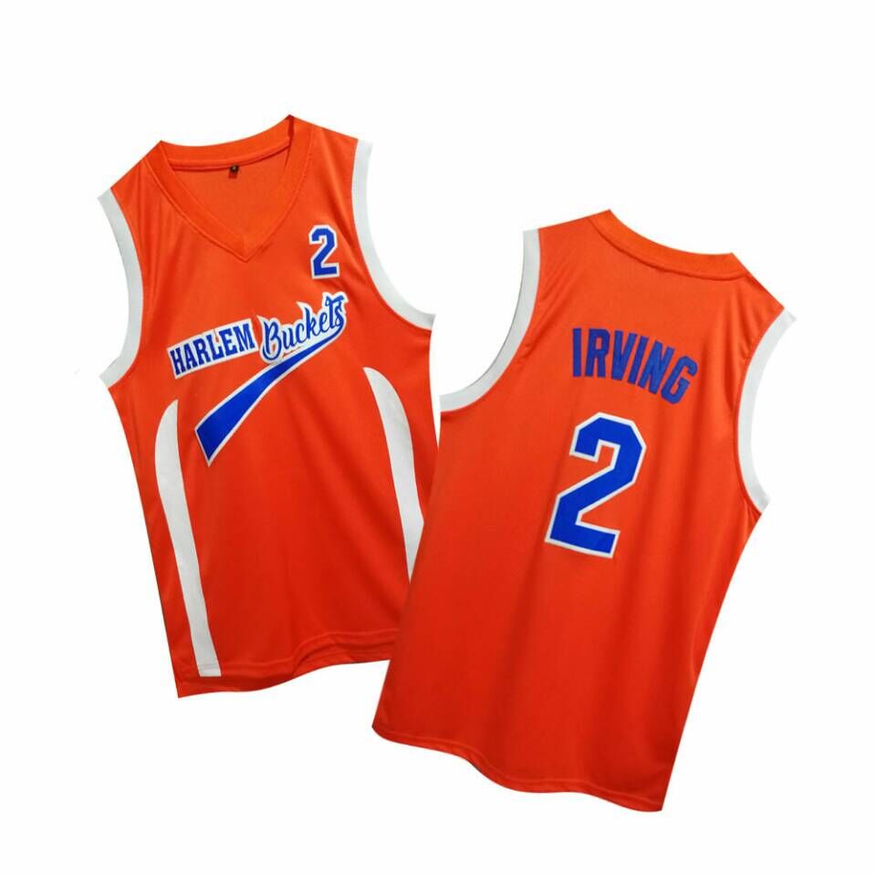 Uncle Drew Harlem Buckets 2 Kyie Irving Orange Movie Basketball Jersey
