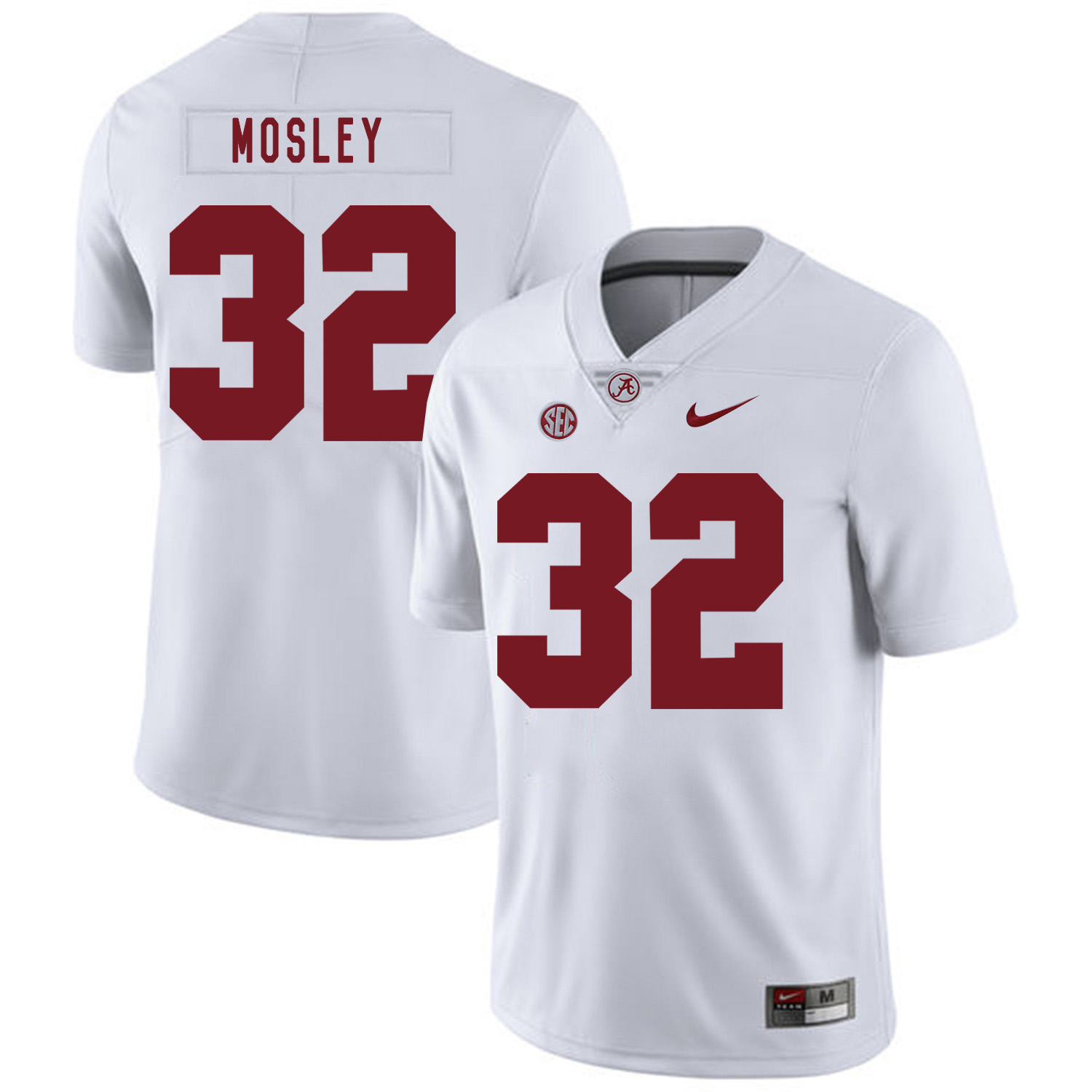 Alabama Crimson Tide 32 C.J. Mosley White Nike College Football Jersey