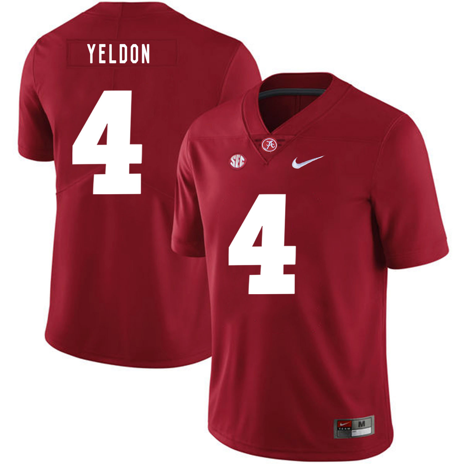 Alabama Crimson Tide 4 T.J. Yeldon Red Nike College Football Jersey