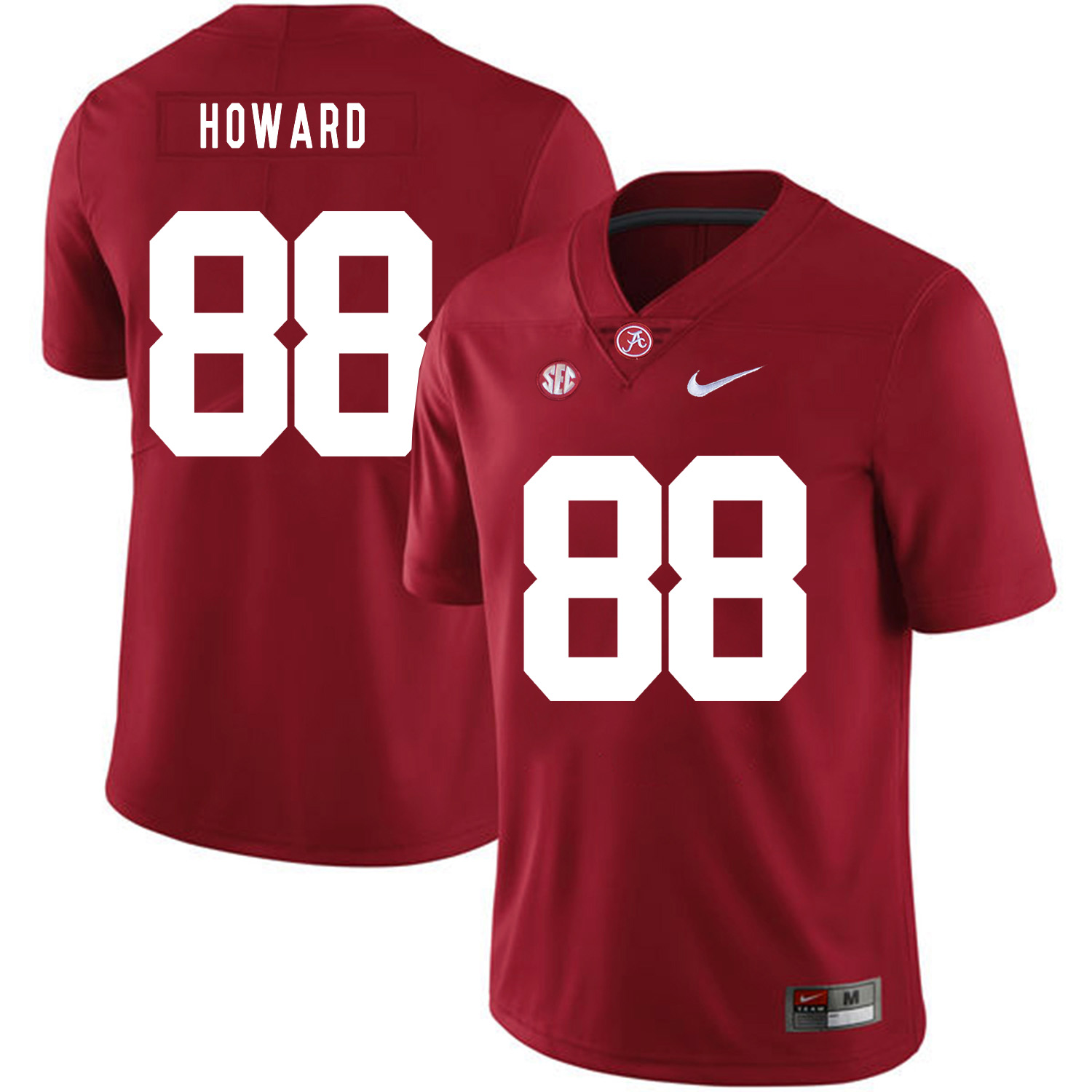 Alabama Crimson Tide 88 O.J Howard Red Nike College Football Jersey