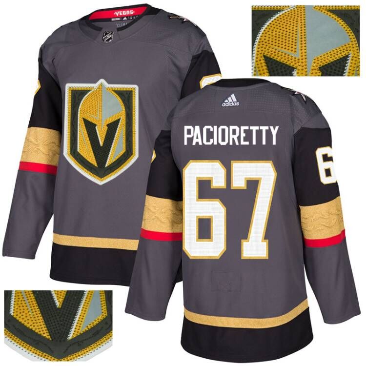 Vegas Golden Knights 67 Max Pacioretty Gray With Special Glittery Logo Adidas Jersey
