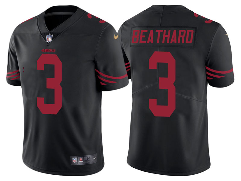 Nike 49ers 3 C. J. Beathard Black Youth Vapor Untouchable Limited Jersey
