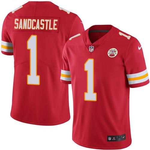 Nike Chiefs 1 Leon Sandcastle Red Youth Vapor Untouchable Limited Jersey