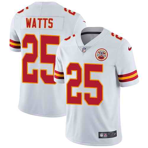 Nike Chiefs 25 Armani Watts White Vapor Untouchable Limited Jersey