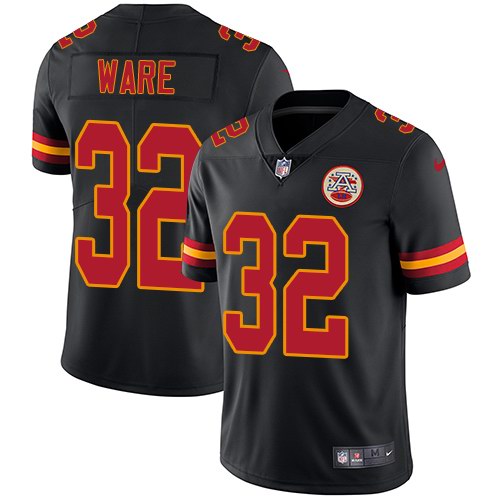 Nike Chiefs 32 Spencer Ware Black Youth Vapor Untouchable Limited Jersey