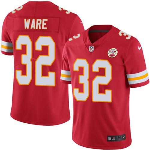 Nike Chiefs 32 Spencer Ware Red Vapor Untouchable Limited Jersey