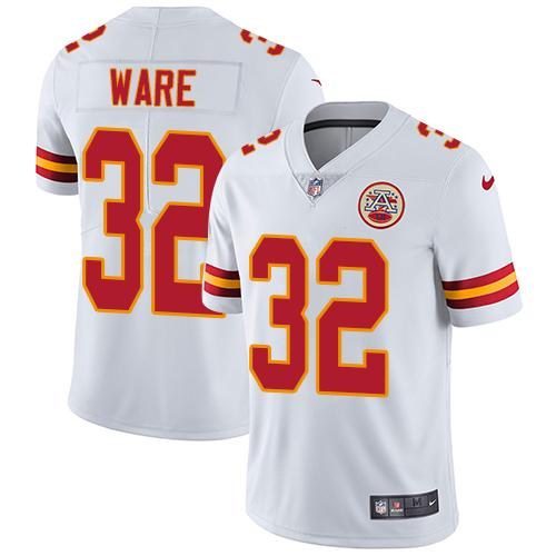 Nike Chiefs 32 Spencer Ware White Vapor Untouchable Limited Jersey