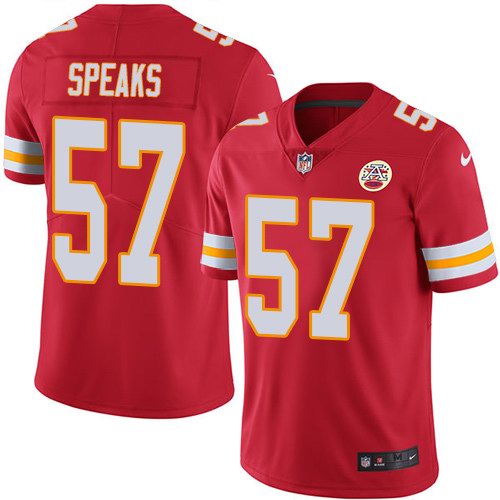 Nike Chiefs 57 Breeland Speaks Red Youth Vapor Untouchable Limited Jersey