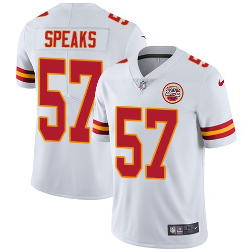 Nike Chiefs 57 Breeland Speaks White Youth Vapor Untouchable Limited Jersey