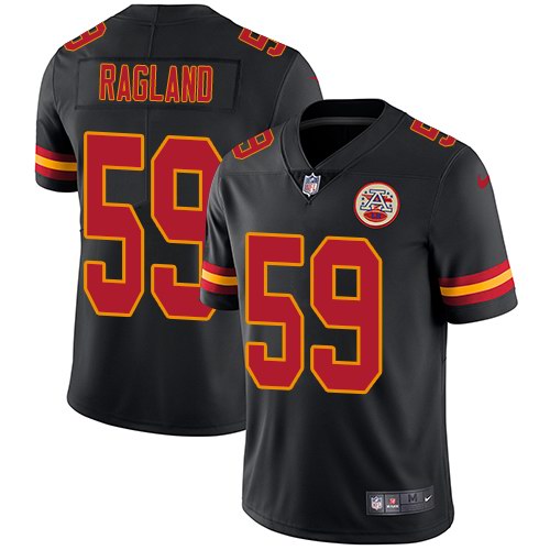 Nike Chiefs 59 Reggie Ragland Black Vapor Untouchable Limited Jersey