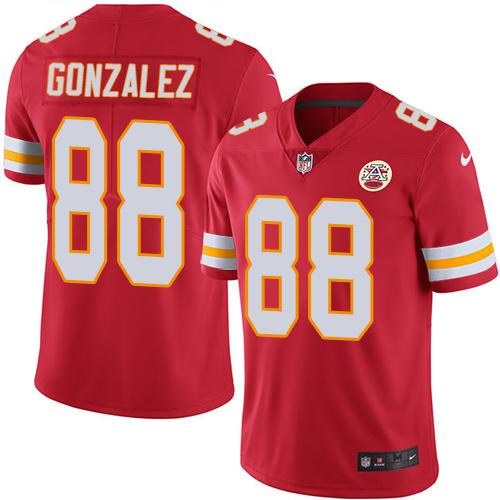 Nike Chiefs 88 Tony Gonzalez Red Youth Vapor Untouchable Limited Jersey
