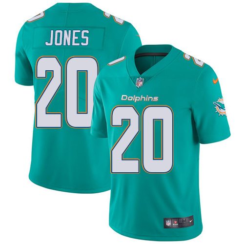 Nike Dolphins 20 Reshad Jones Aqua Youth Vapor Untouchable Limited Jersey