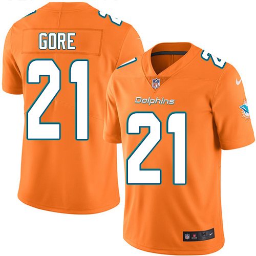 Nike Dolphins 21 Frank Gore Orange Youth Vapor Untouchable Limited Jersey