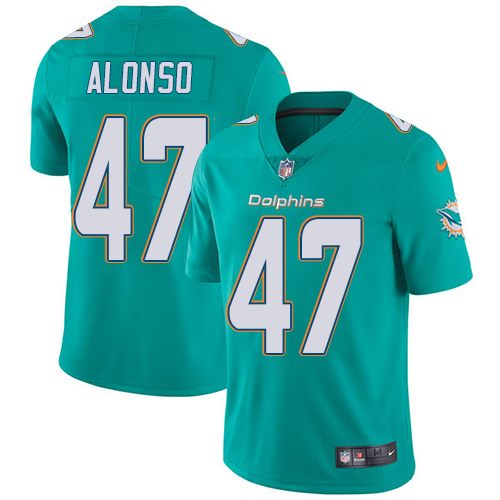Nike Dolphins 47 Kiko Alonso Aqua Youth Vapor Untouchable Limited Jersey