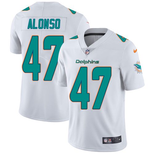 Nike Dolphins 47 Kiko Alonso White Vapor Untouchable Limited Jersey