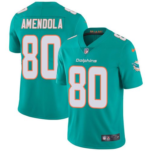 Nike Dolphins 80 Danny Amendola Aqua Vapor Untouchable Limited Jersey