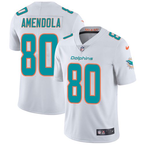 Nike Dolphins 80 Danny Amendola White Youth Vapor Untouchable Limited Jersey